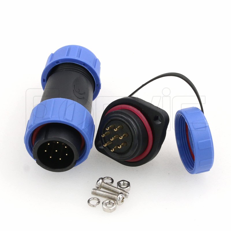 Eonvic HE21 8 Pin Waterproof Connector Aviation Circular Connector Threaded