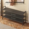 INGIORDAR Shoe Rack 3 Tier Long Storage Organizer Wide Metal