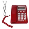 Corded Telephone, KX-T8001 Red Landline Phone DTMF/FSK Dual Mode Home