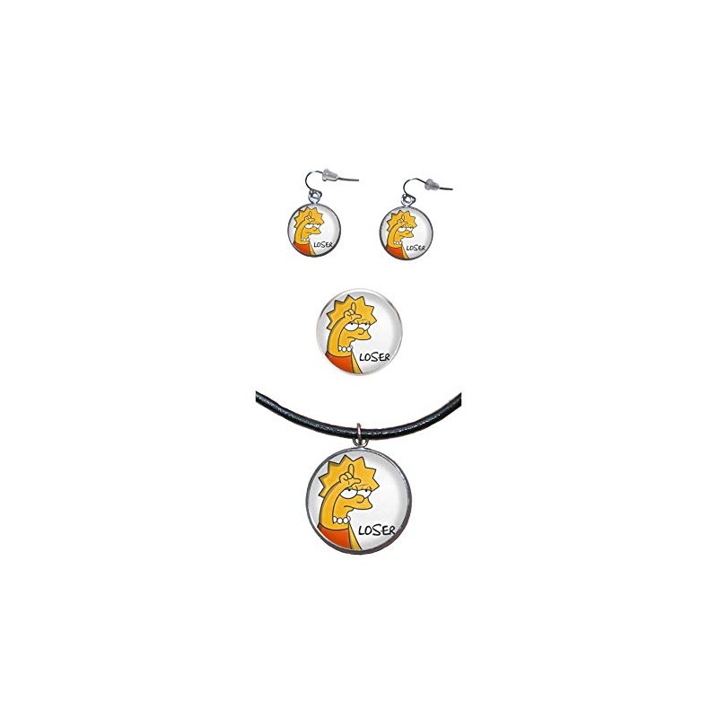 Verstellbarer Edelstahlring, 25mm Durchmesser, Handgemachte Illustration Loser