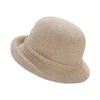 XGOPTS Women's Summer Cloche Sun Straw Hat Foldable Short Brim