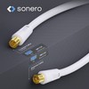 sonero Antennenkabel SAT Kabel Koaxialkabel Satelitenkabel mit Ferrite TV 4fach