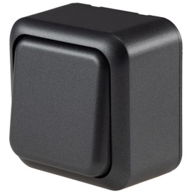 ChiliTec Fasko Series Surface-Mounted Switch 1-Way Toggle Switch Anthracite