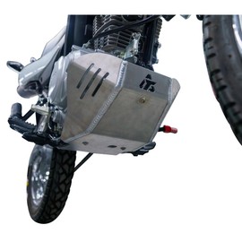 Tusk Aluminum Heavy-Duty Skid Plate for Engine Protection Bash Glide Plate Black Compatible with HONDA XR150L 2023-2025