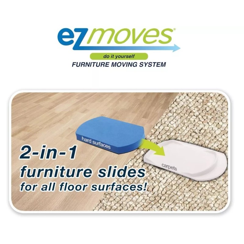 EZ Moves Furniture Moving System w/ 8 slides & Lifter