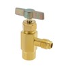YINETTECH R600a Refrigerant Valve Bottle Opener Brass 7/16" Female Thread