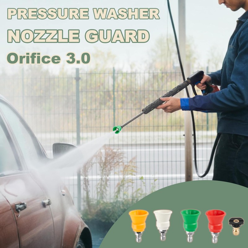 Raincovo Pressure Washer Nozzle Guard, Power Washer Nozzle Tips with