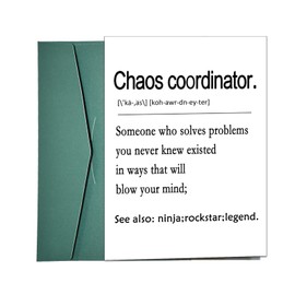 Dapofajo Card for Boss, Funny Boss Day Card, Boss Day Card, Thanks Teacher card, Boss Lady Card, Hilarious Card for Teacher Boss Parent Mom Dad