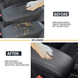 ZCLINKO Compatible with VW Tiguan 2 2016-2022 2023 / Seat Tarraco FR Armrest Cover Armrest Covers Protection Car Centre Console Armrest Protection Armrest Covers Car R Line Tarraco Accessories