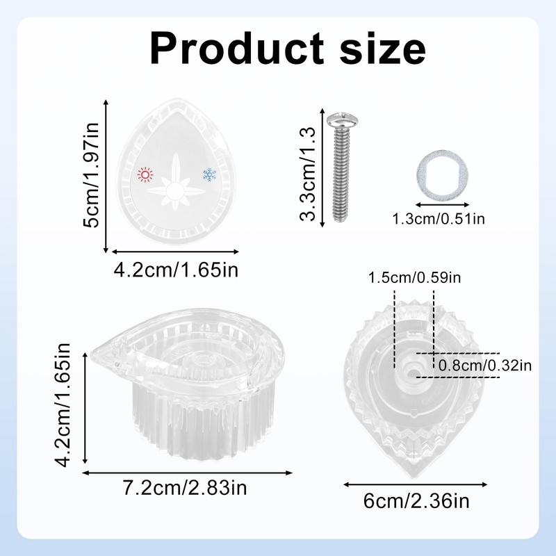 Goktvai Replacement Knob Compatible with Moen 100710 Shower Handle, Shower
