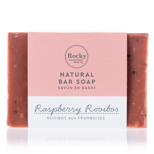 Rocky Mountain Soap Company Raspberry Rooibos Soap, 100g