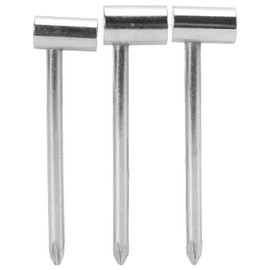 Luocute 7MM 8MM 6.35MM 3PCS Guitar Rod Wrench Guitar Adjustment Tool with Screwdriver for Guitar Musical Instrument Accessories, Guitar Rod Wrench Iron Universal Instrument (Silver