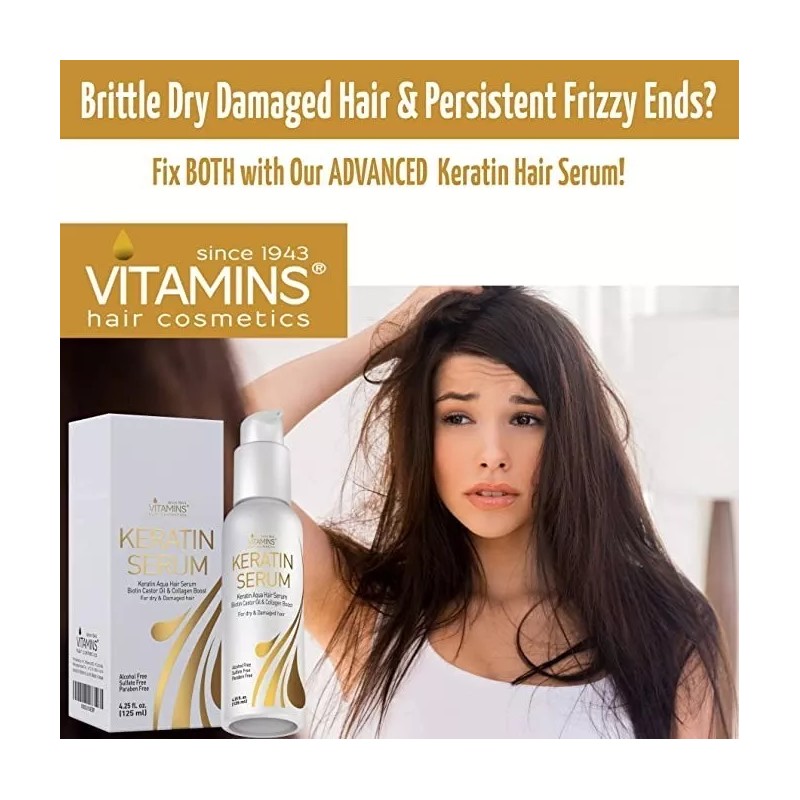 VITAMINS hair cosmetics Sérum Para El Cabello Con Queratina Y
