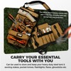 COMOWARE Roll Up Tool Bag, 600D Oxford PVC Coated Tool