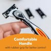 BIC Hybrid 5 Flex Refillable Men's Razor, 1 Weighted Handle
