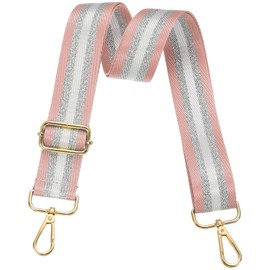 PATIKIL Purse Strap, Wide Shoulder Strap Adjustable Crossbody Bag Straps Universal Replacement Shoulder Bag Belt for Women's Handbags Canvas Guitar Bag Backpack, Dark Pink