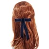 EmilyRose Couture Large Velvet Hair Bow Collection (Alligator Clip, Navy