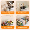 Large Snack Organizer for Countertop, Clear Snack Storage Bin