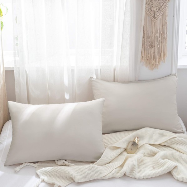 MOHAP Zippered Pillowcases 50X75 cm 2 Pack Super Soft Breathable