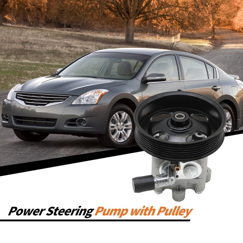 Aspaton 491109N00A Power Steering Pump with Pulley Compatible with 2008-2012