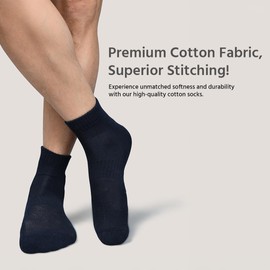 BALENZIA - Calcetines tobilleros para hombre, paquete de 3, antideslizantes, transpirables, cómodos, de corte bajo, atléticos, para correr, 3 azul marino, 10-13