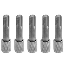 Bestgle Adapter SD Plus 6.35 mm 5 Piece Bit Holder SD Bit Adapter Drill Holder Hex Shank SDS Plus Adapter Bit SD Drill Bit Converter Round Shaft to Hexagonal Shank Adapter for Hammer Bits