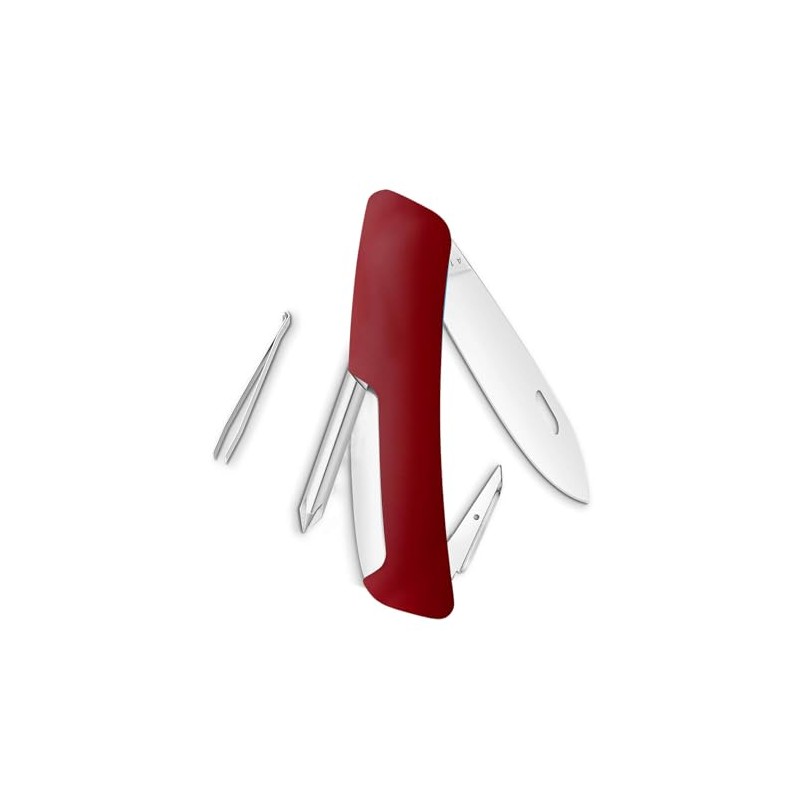 Navaja Swiza POLISHED Standard D02, 6 funciones, rojo oscuro