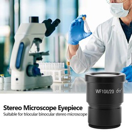 Microscope Lens 1 PCS WF10X/20 Wide Field Stereo Microscope Eyepieces Mounting Size 30mm