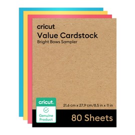 Cricut® Value Cardstock, Bright Bows Sampler - 8.5 in x 11 in (80 ct)