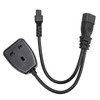 IEC320 C14 Male to C5 and Female Power Cord C14