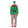 ReneeCho Men Santa Candy Elf Christmas Costume, Medium Green