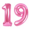 Number pink 19 globo