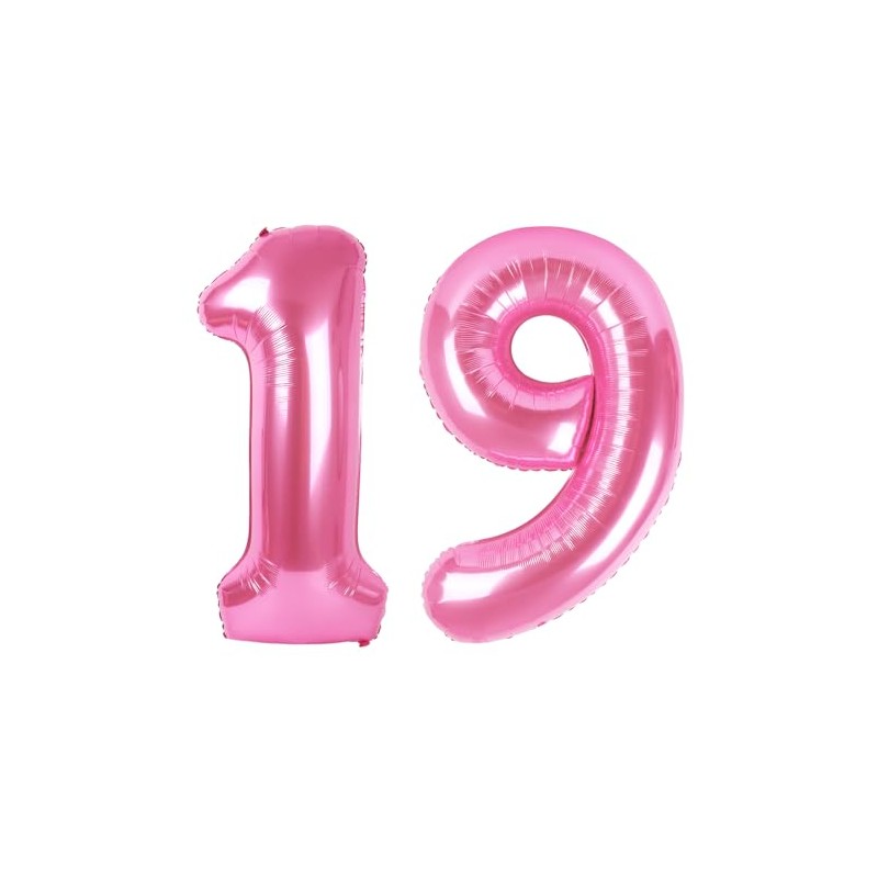 Number pink 19 globo