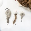 Rabbit Fur Mouse Cat Toys with Bell, Rope & Crinkle