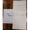 Set of 12 Check Desk Registers, Size 8 1/2" x