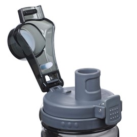 Reusable Plastic Water Bottle – Christian Water Bottle for Women & Men, Inspirational Water Bottle for Everyday Use (BPA Free 28oz Wide Mouth Water Bottle) (Black - Armor of God)