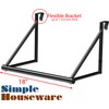 SimpleHouseware Over The Door Closet Rod Hanger, Black