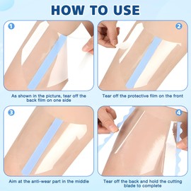 30 Pcs Lift and Glow Patches Legs, Invisiblely Leg Lifting Sticker, Body Shaping Tape Waterproof Body Tape Anti-Chafing Skin Tightening Patches Legs & Thigh Firming for Women