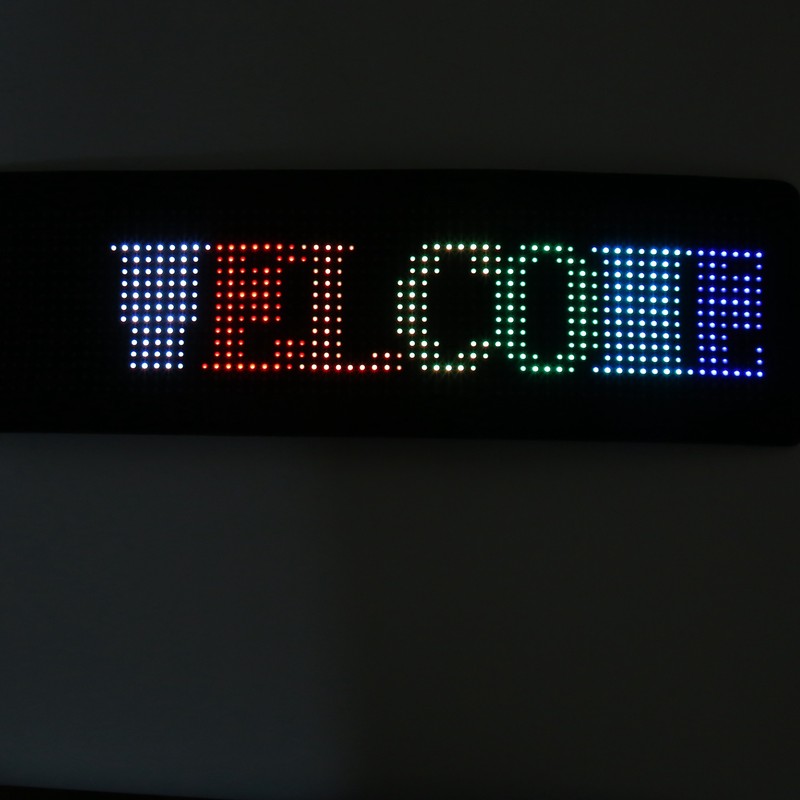 LED Car Sign App Programmable USB 5V Car Plug 12‑24V