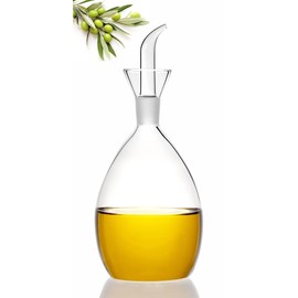 HAIZEEN 18 oz / 500 ml Olive Oil & Vinegar Dispenser with Non Drip Spout - Oil Pourer Dispensing Bottles Soap dispenser for Kitchen BBQ and Bathroom.