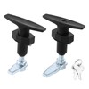 Milageto Matching Set T Handles Lock Garage Door Lock with