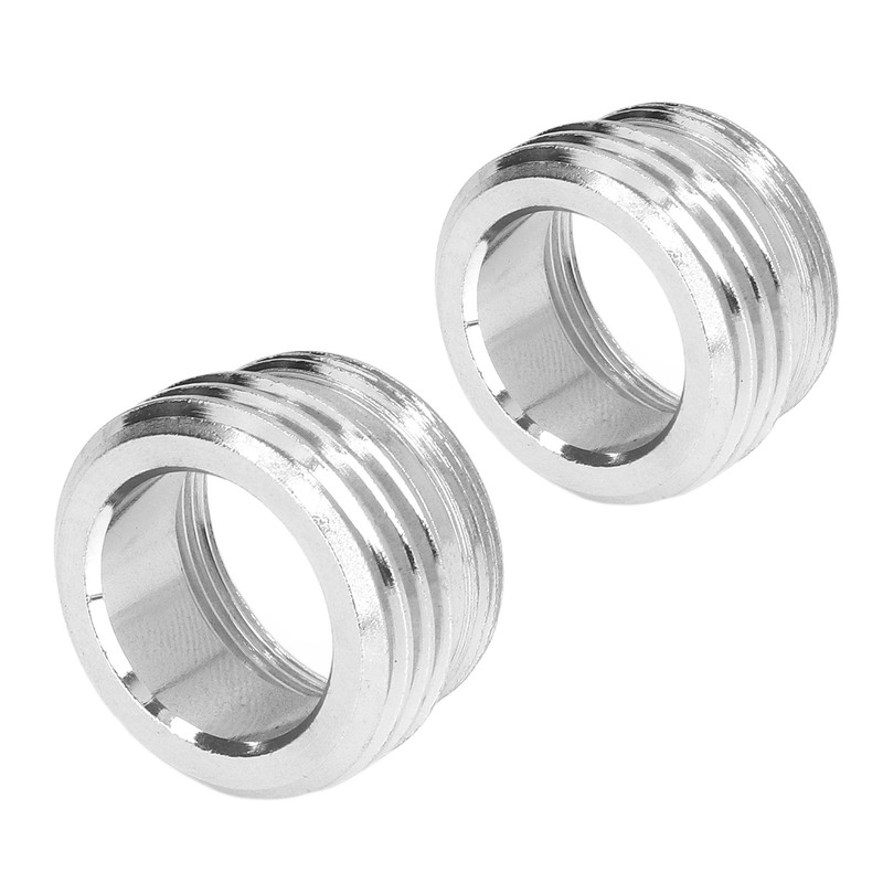 2 Sets Faucet Adapter Straight Thread 15/16in Male 27/32in Female