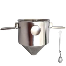 KLHCDUO Coffee Filter, Portable Stainless Steel Coffee Dropper, Reusable, Easy to Clean, Collapsible Stainless Steel Pour Coffee Filter, Suitable for Travel, Camping, Office