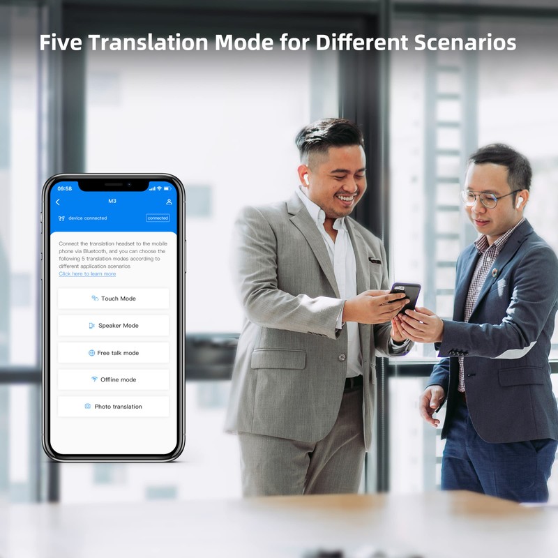 ANFIER Language Translator Earbuds Online Support 144 Languages & Accents