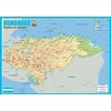 Honduras Physical Map - 23.3 x 16.5 Inches - Paper