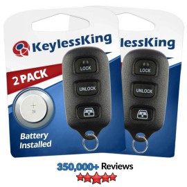 KeylessKing* 2 Fit Toyota 4Runner 1999 2000 2001 2002 2003 2004 Remote Keyless Entry Key Fob