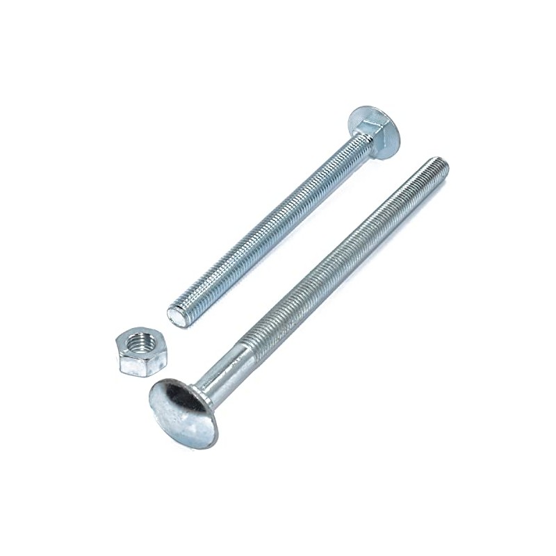 Pack of 25 x M6 x 150mm ZINC Cup Square