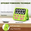 Pomodoro Timer for Kids, Productivity Timer with Loud Alarm, Digital