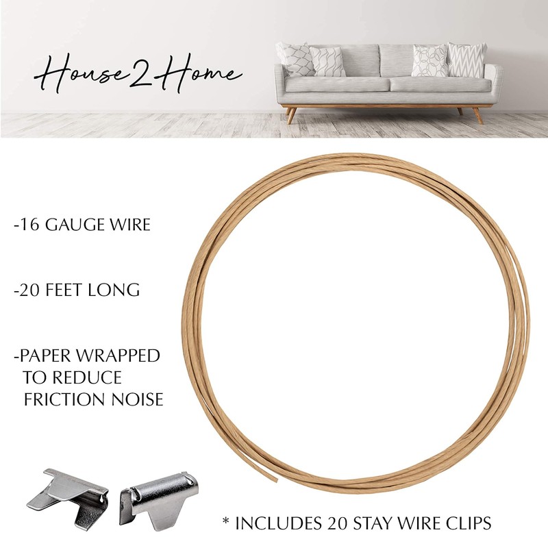 House2Home 15" Couch Spring Repair Kit to Fix Sofa -