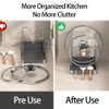 Dhlxyzt Pot lid Holder And Spoon Rest, 2 Layers Lid